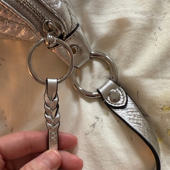 Rebecca Minkoff Edie Silver Metallic Belt Bag - Picture 3 of 9